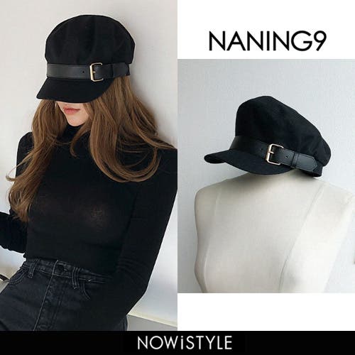 NANING9ベルトキャップ韓国 韓国ファッション キャスケット[品番