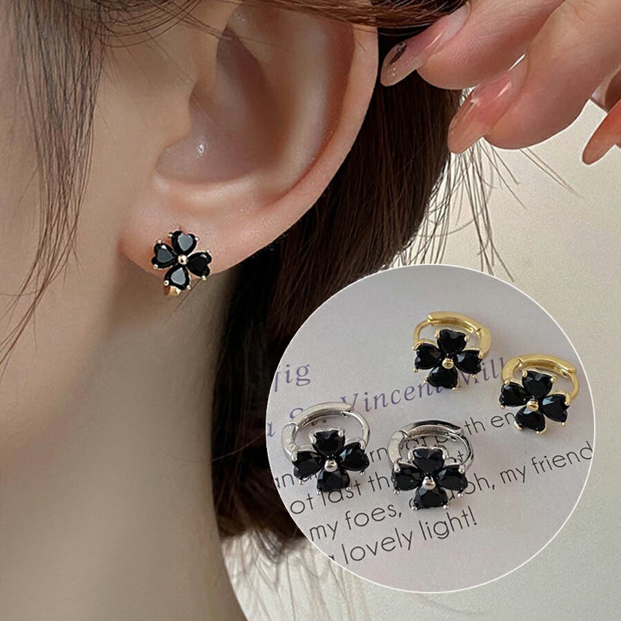 レディース Black Eye Patch クロップド スウェット フープピアス m61841583509_1.jpg?1741664564