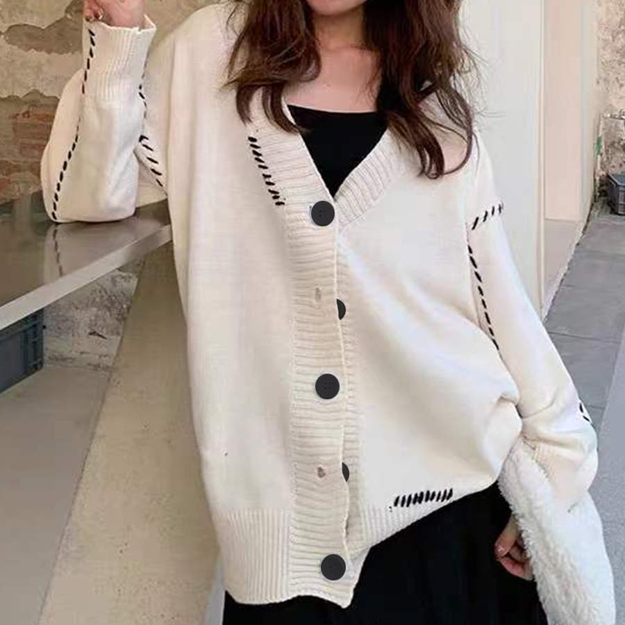 BOUCLE SHAGGY KNIT REVERSIBLE CARDIGAN（カーディガン/ボレロ