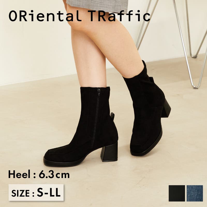 【美品】早い者勝ち！　プラットフォームモカヒールブーツ 31436 スエード 31436_1.jpg