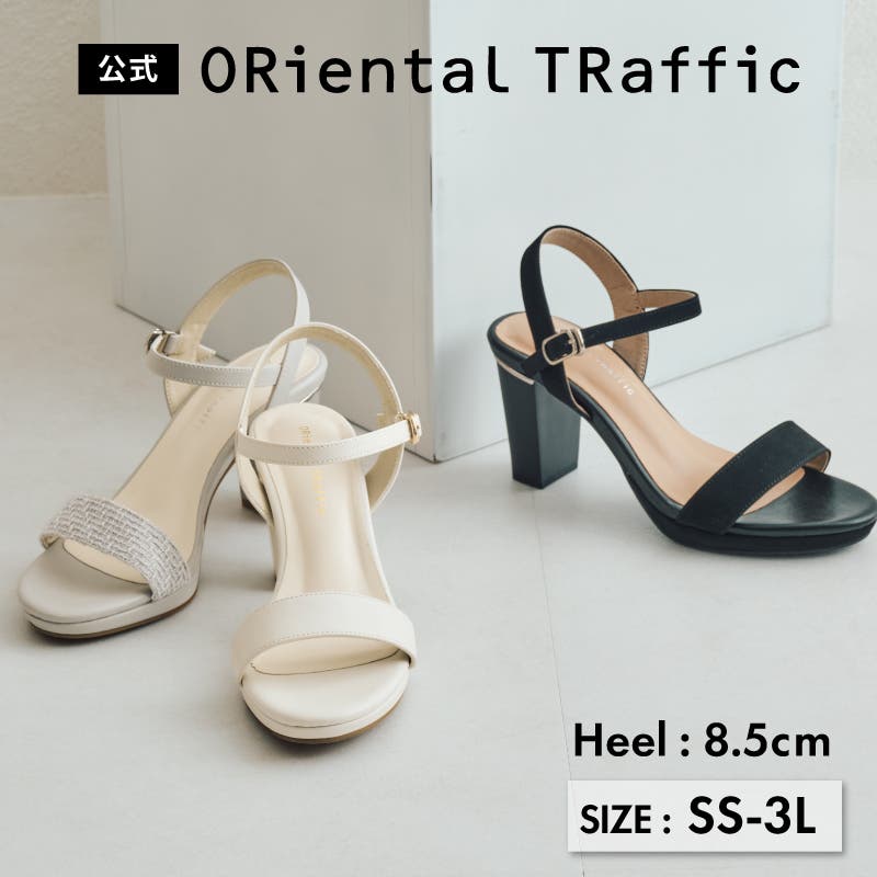 ラウンドトゥラインヒールサンダル/51208[品番：ORTS0009001