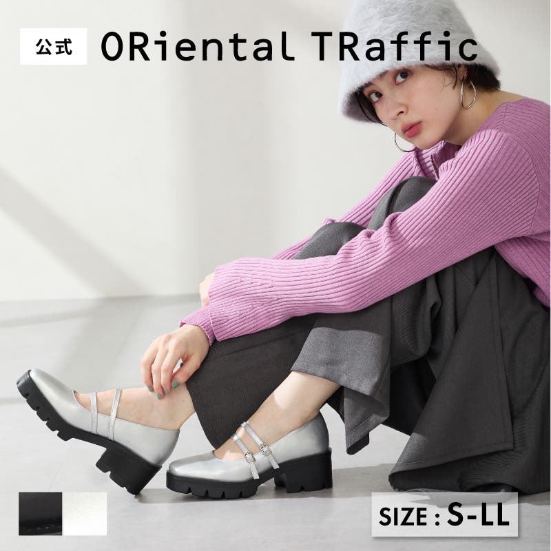 ダブルストラップ厚底シューズ/51323[品番：ORTS0009164]｜ORiental