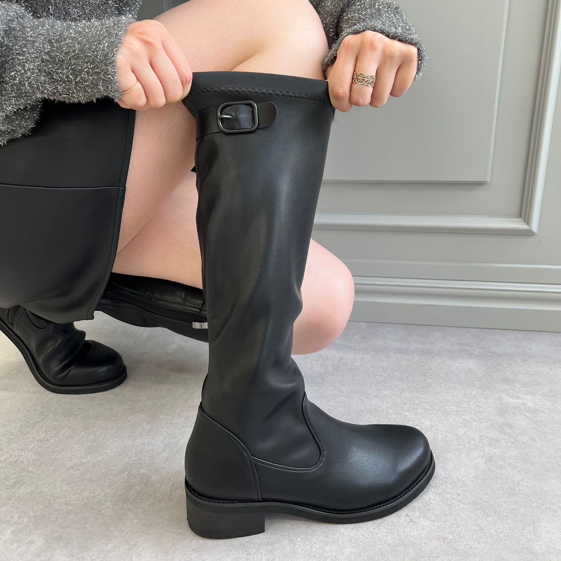 ピタ心地ストレッチロングブーツ/51502[品番：ORTS0009231]｜ORiental