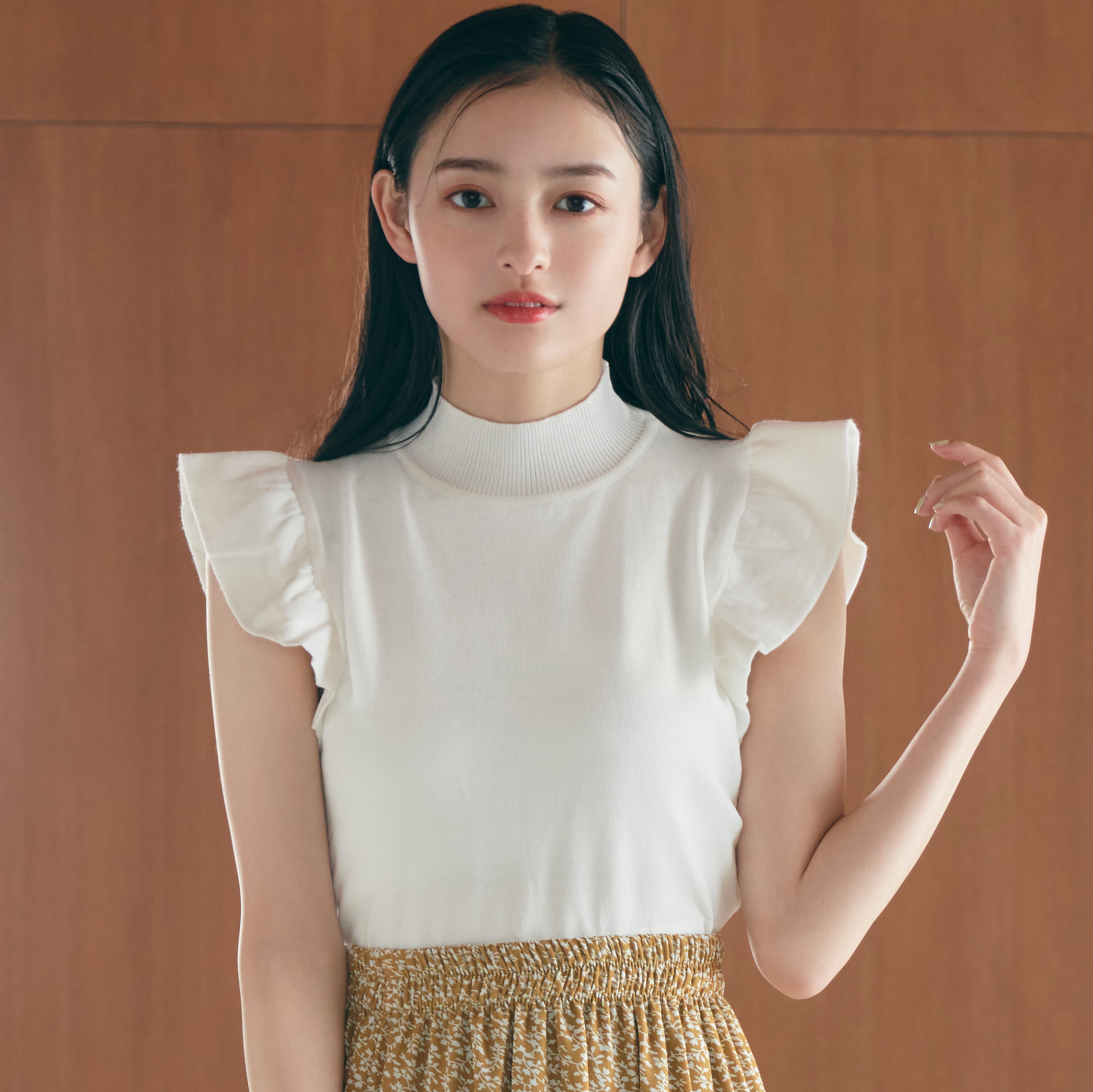 袖フリルスリーブサマーニット[品番：ORGW0000097]｜Ada.（エイダ）の