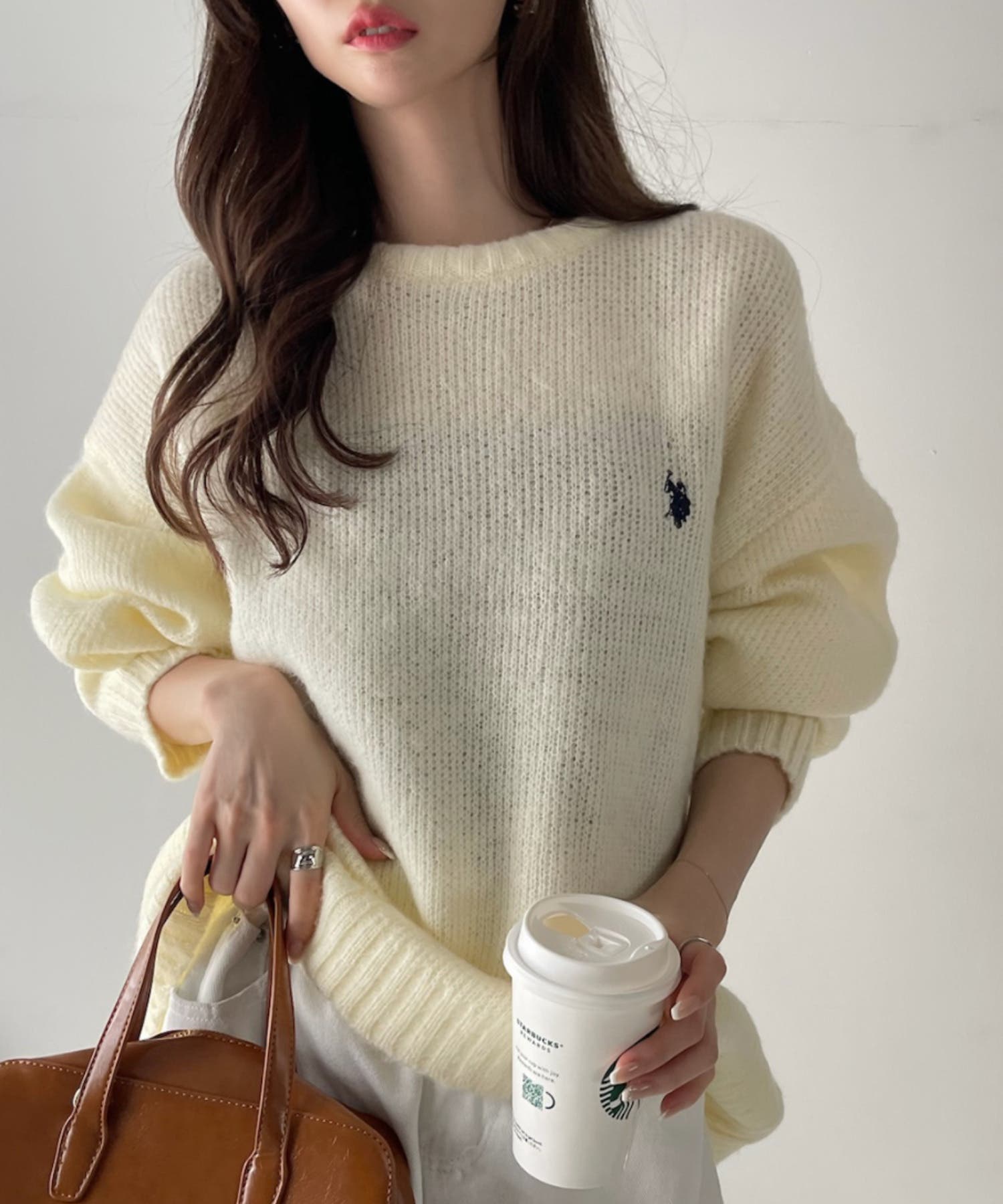 U.S. POLO ASSN. クルーネック シャギーニット[品番