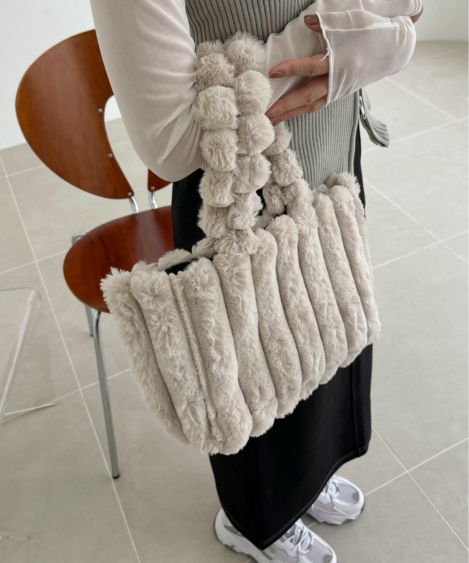 もこもこスクエアハンドバッグ[品番：ORGW0009103]｜Ada.（エイダ）の