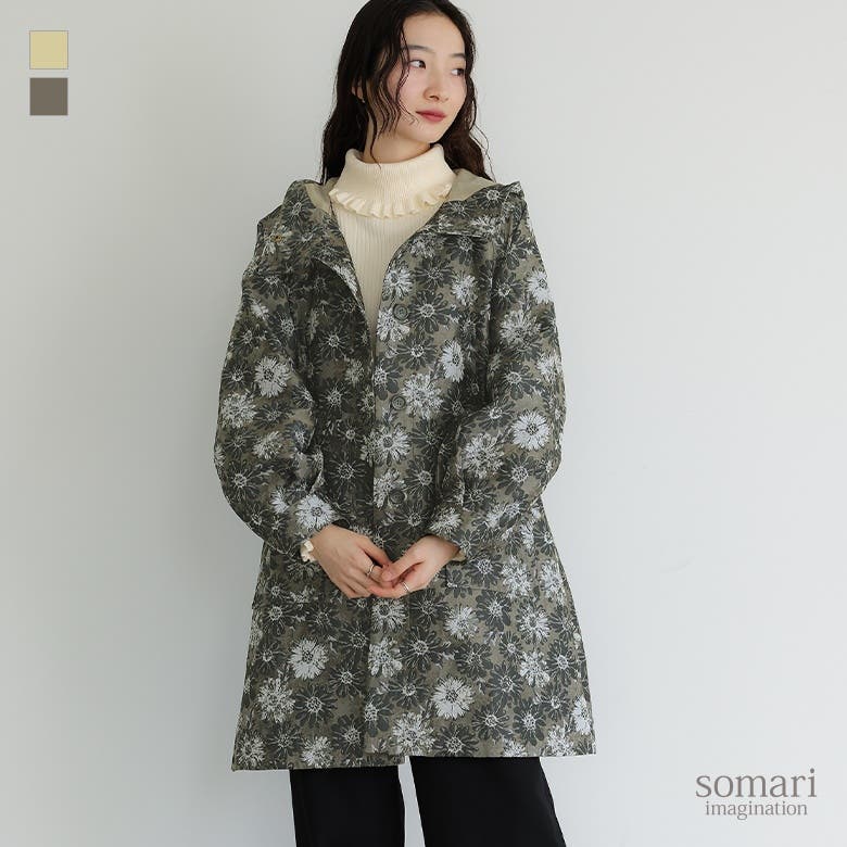 現行 美品 45R サードオックスフォード スノーパーカー F カーキ R刺繡 現行タグ】45R サードオックスフォードのスノーパーカー F カーキ R