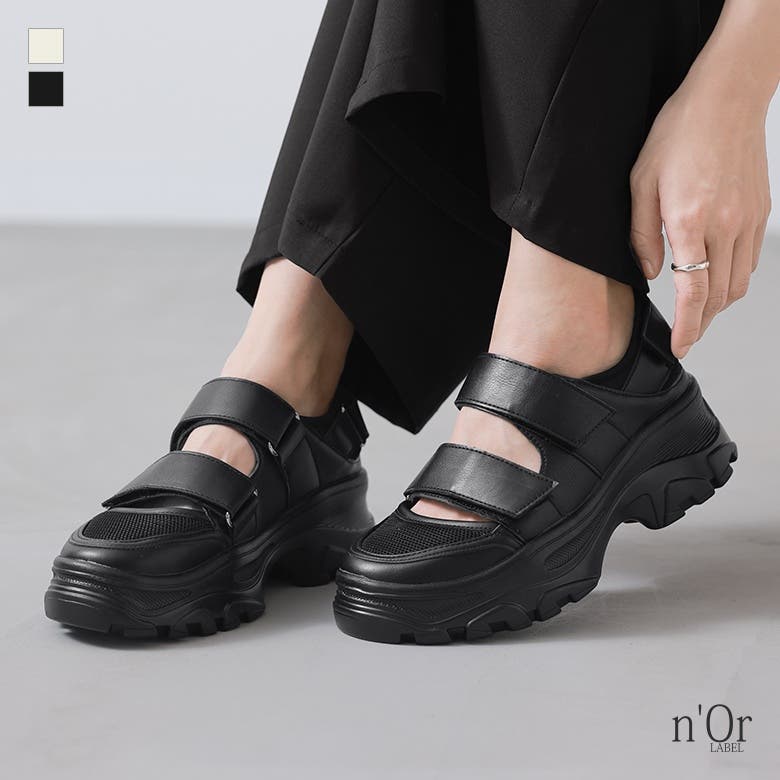 n'OrLABEL厚底スニーカーサンダル[品番：MITW0017218]｜osharewalker