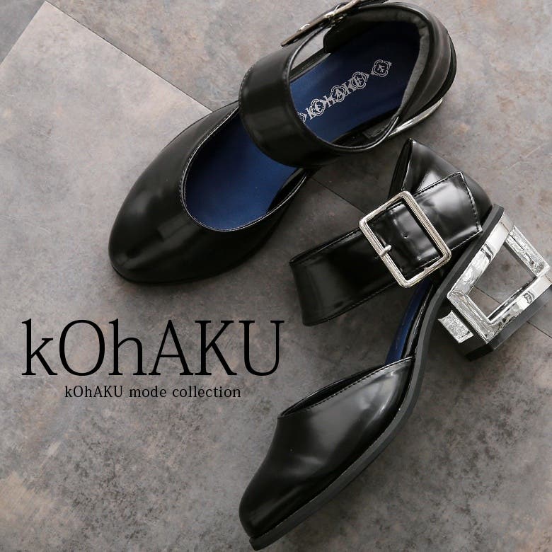 kOhAKUメタルヒールデザインパンプス[品番：MITW0013939