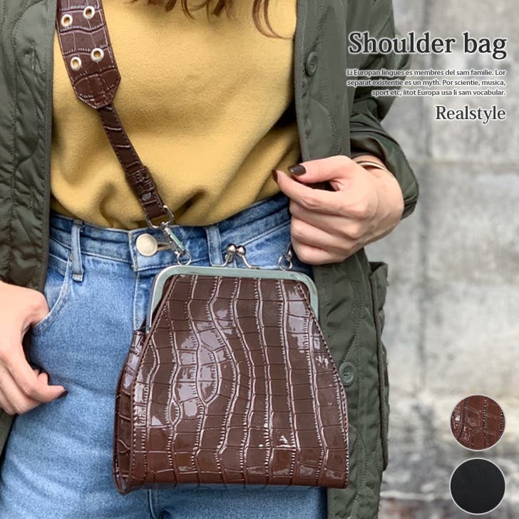がま口 ショルダーバッグ レディース[品番：JOKW0008167]｜REAL STYLE