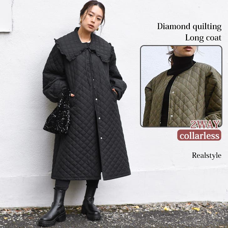 コート レディース ロング[品番：JOKW0015026]｜REAL STYLE