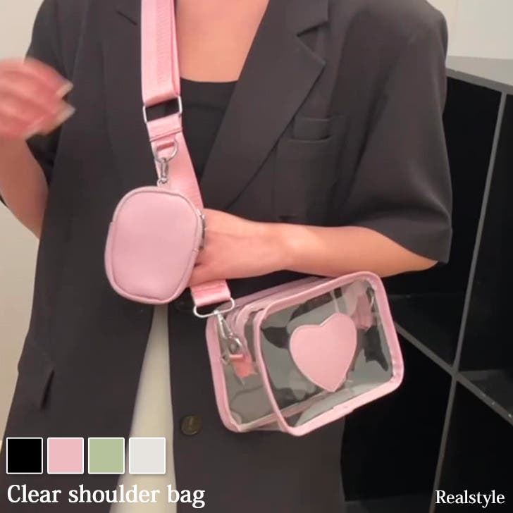 クリアバッグ ショルダー おしゃれ[品番：JOKW0014465]｜REAL STYLE
