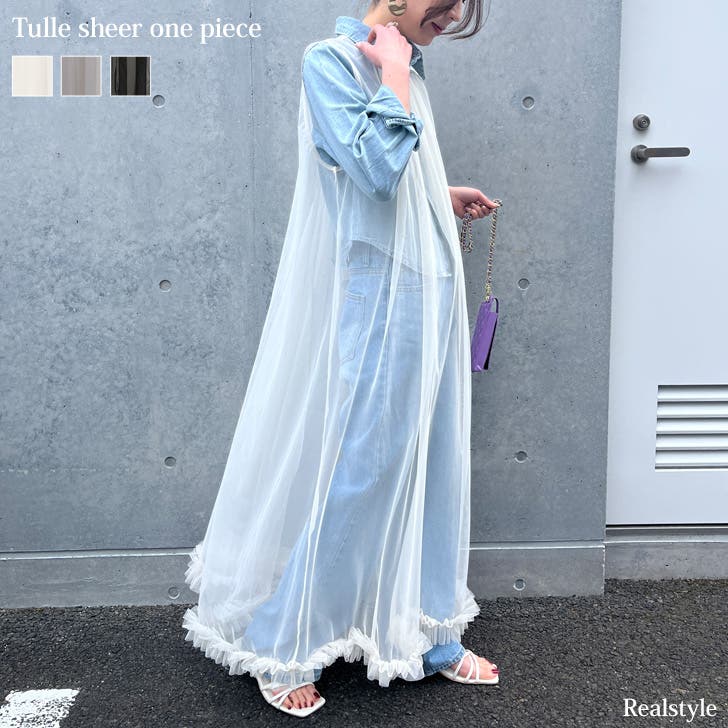 ワンピース レディース シアー[品番：JOKW0015478]｜REAL STYLE