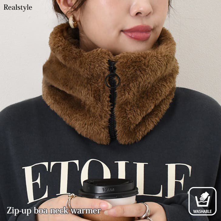 ネックウォーマー ファスナー 前開き[品番：JOKW0018135]｜REAL STYLE