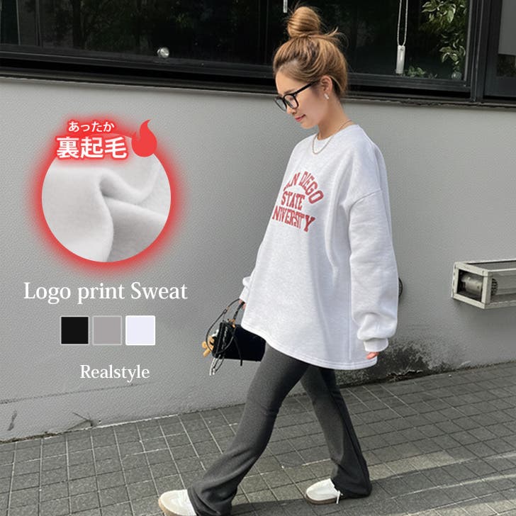 スウェット レディース 裏起毛[品番：JOKW0018197]｜REAL STYLE