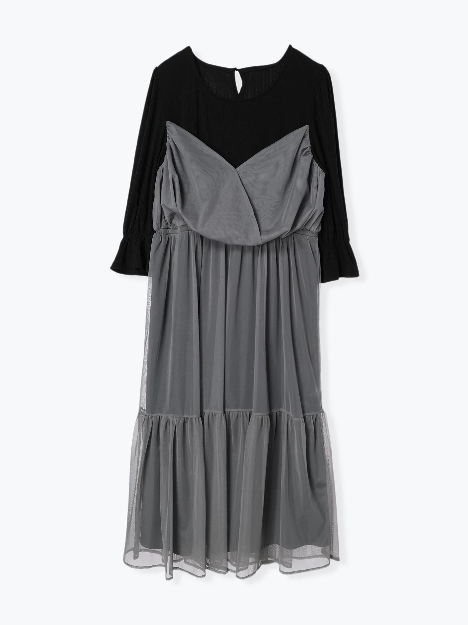 Randy チュールオフショルアシンメトリーワンピース(専用)