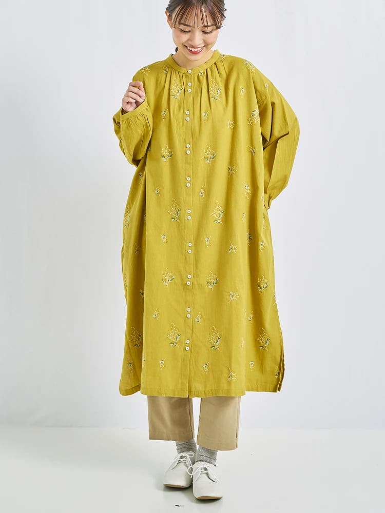 ミモザ刺繍ワンピース[品番：PLMW0011298]｜LUDIC PARK（ルディック