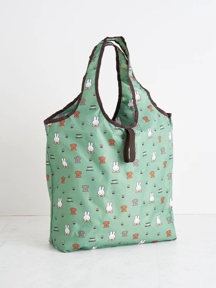 miffy 折りたたみ保冷＆保温エコバッググリーンミッフィー