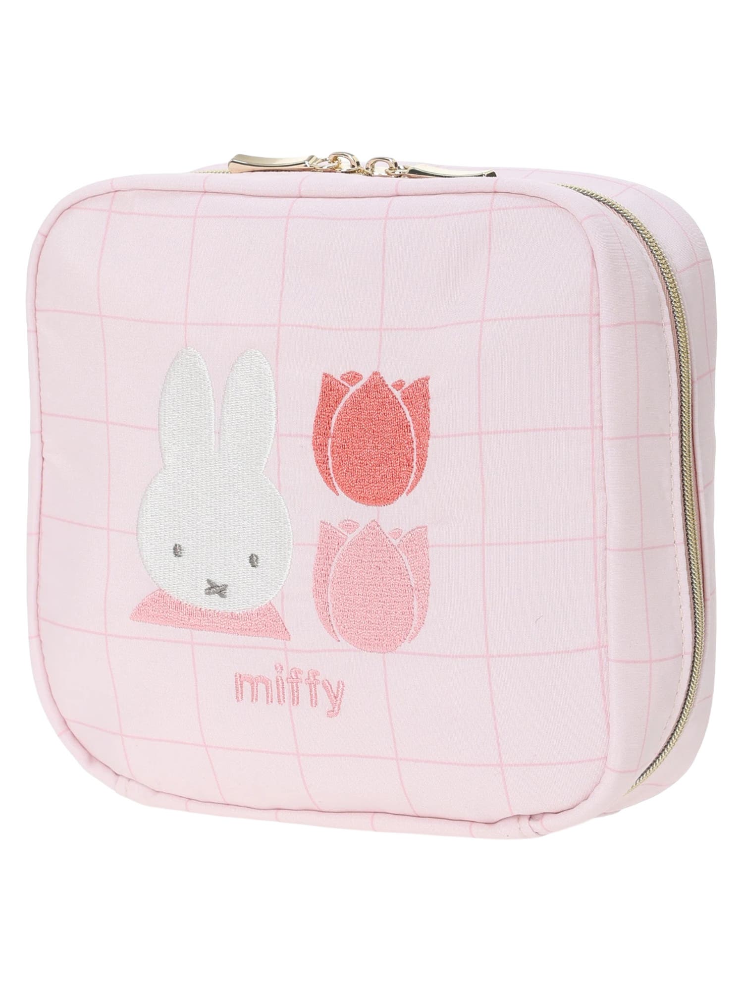 miffy チューリップ スクエア型ポーチ【ミッフィー】[品番