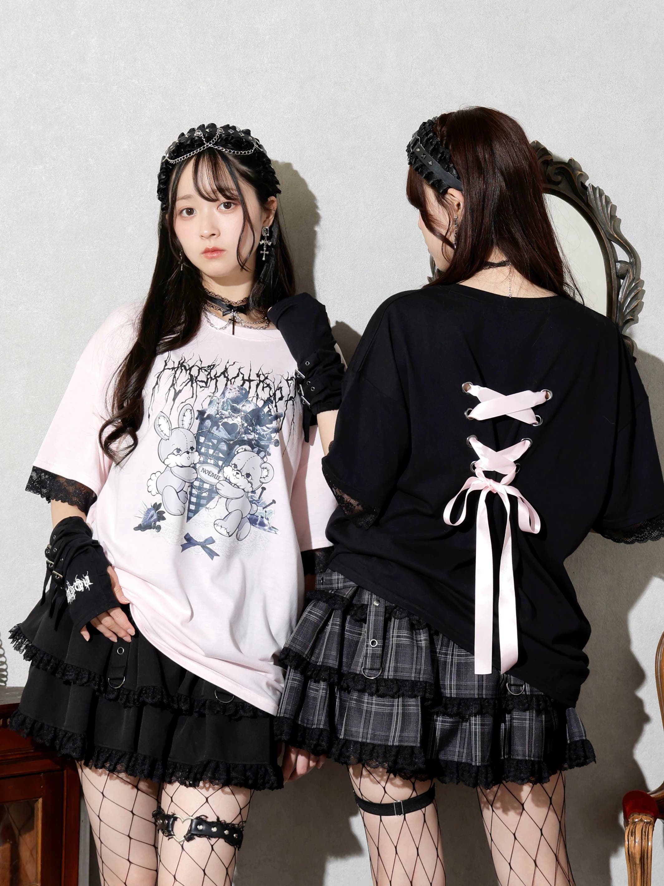 うさくま病み病みバックスピンドルTシャツ[品番：PLMW0014696]｜NOEMIE