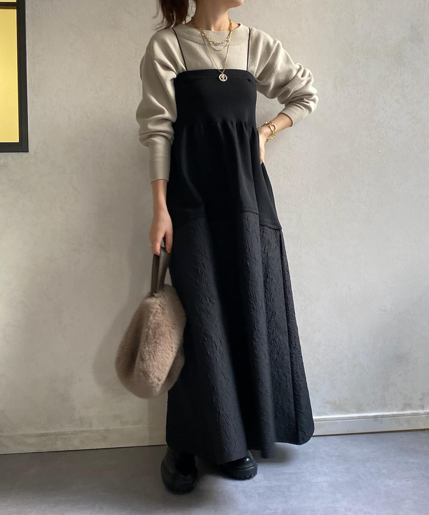 23SS❣️定価14300円 DOUDOU ジャガードロングワンピース 23SS❣️定価14300円 DOUDOU ジャガードロングワンピース - メルカリ
