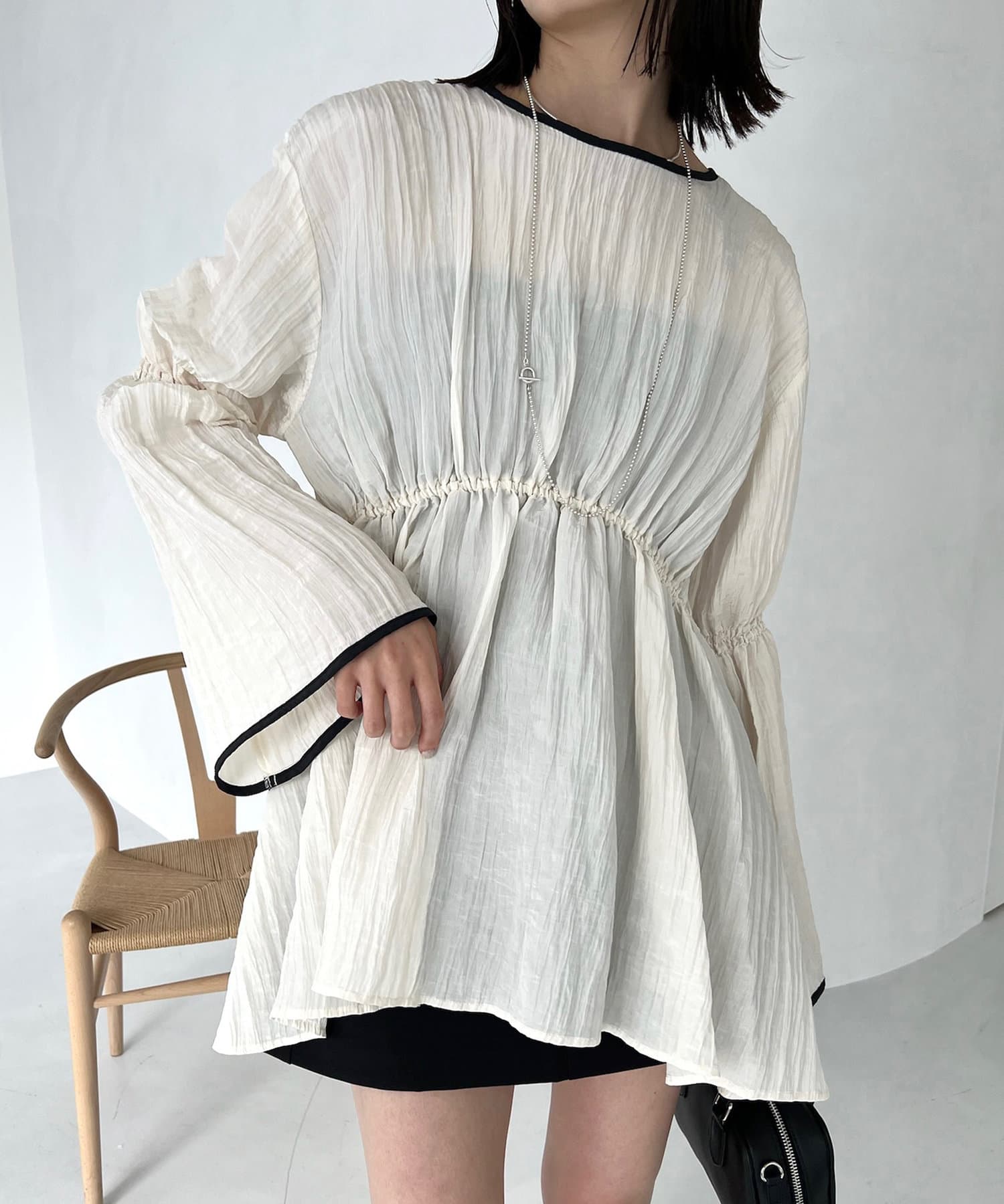 RIO ONLINE STORE | 花びら衿チュニック | P12041-44