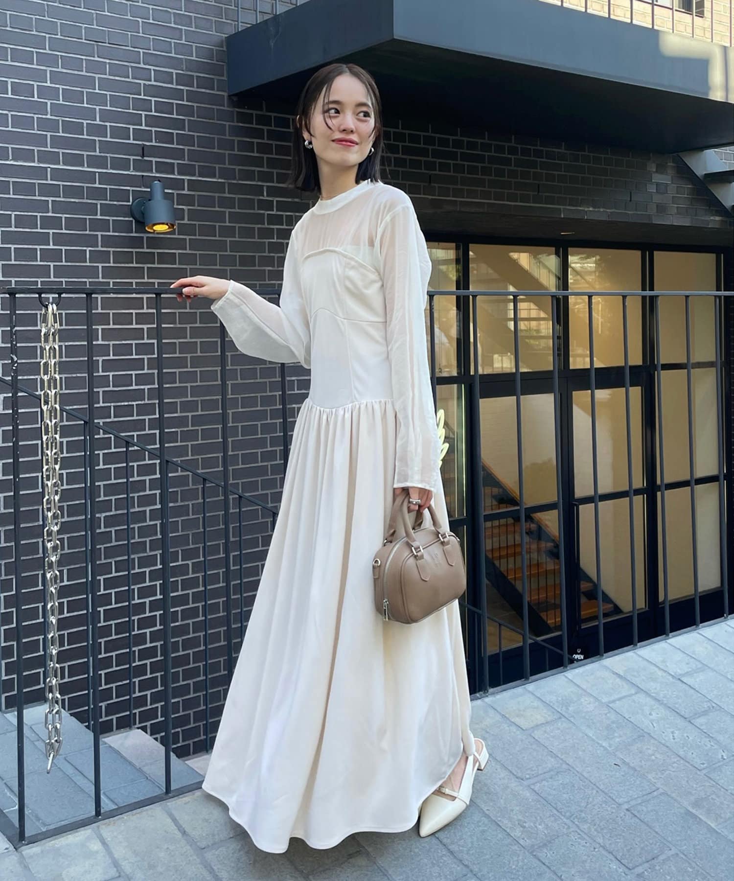 mystic】【森川企画】バックリボンドッキングワンピース[品番  