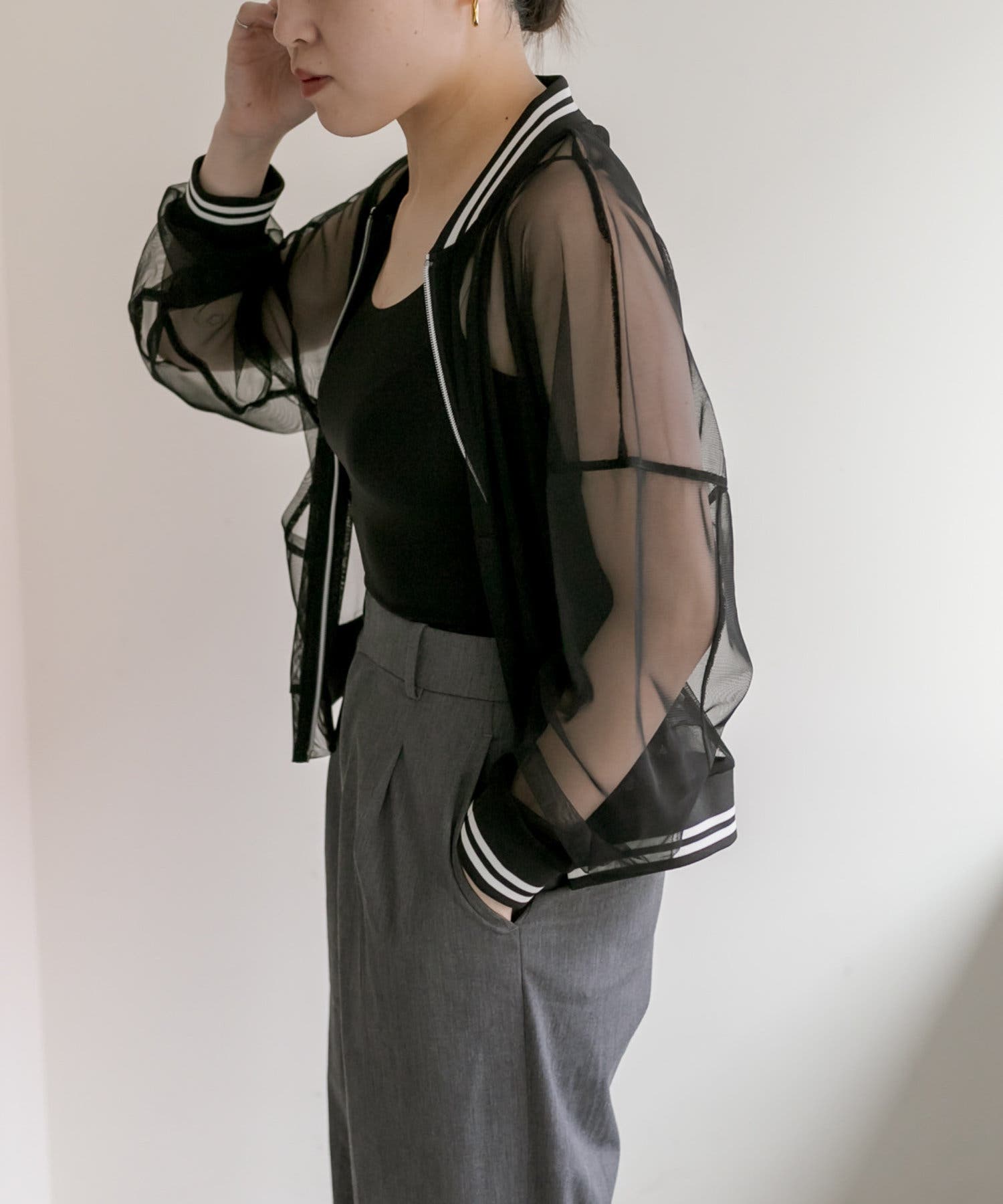 ADAM ET ROPE'｜撥水シアーブルゾン | Rakuten Fashion(楽天