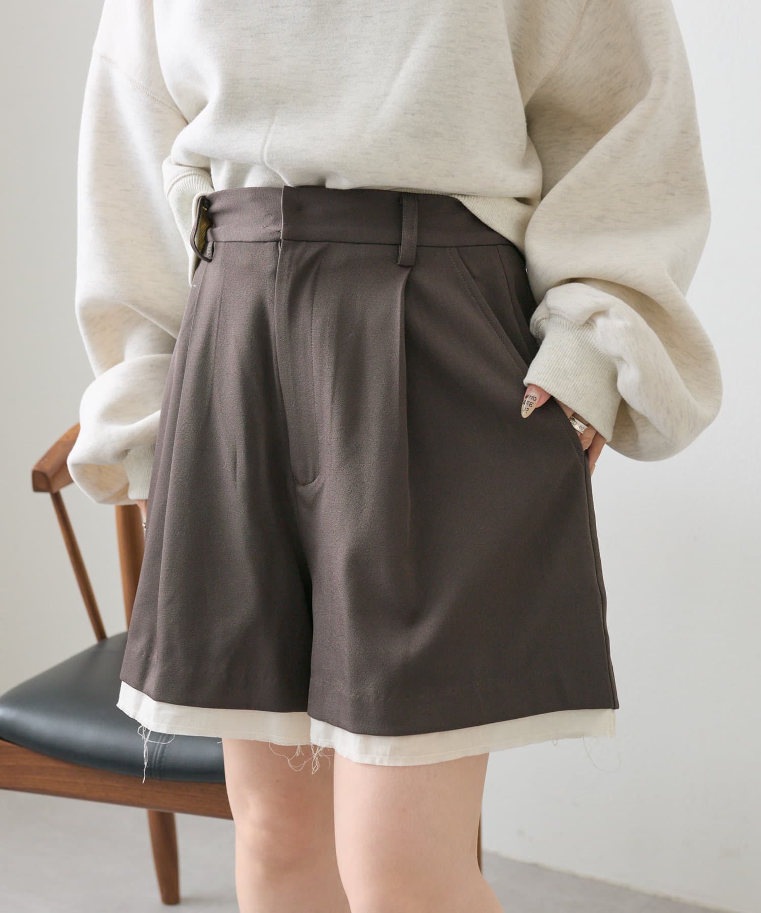 w closet】レイヤードショートパンツ[品番：PALW0004044]｜PAL