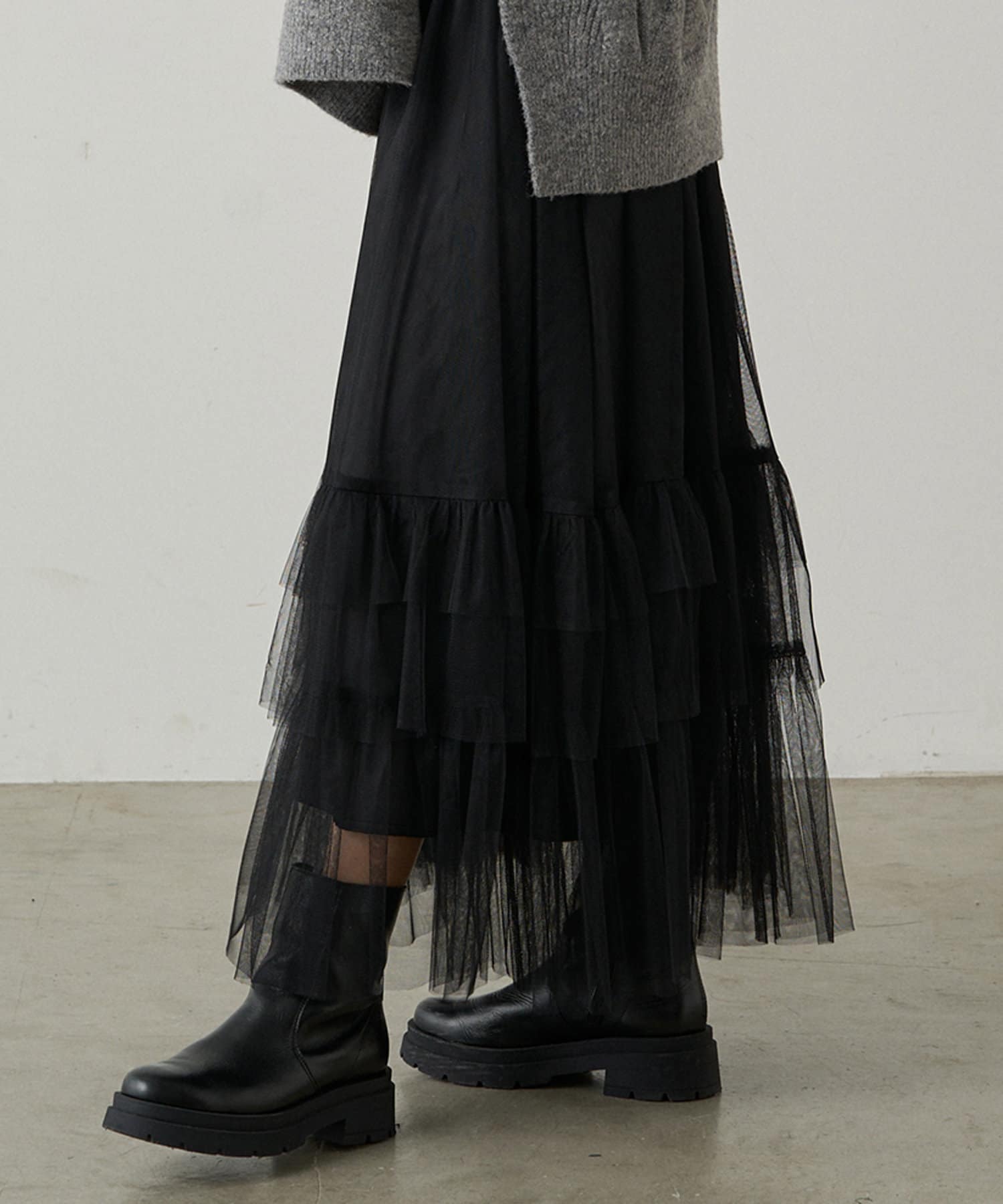 Loungedress　チュールティアードスカート LOUNGEDRESS（ラウンジドレス）の「チュールティアードスカート