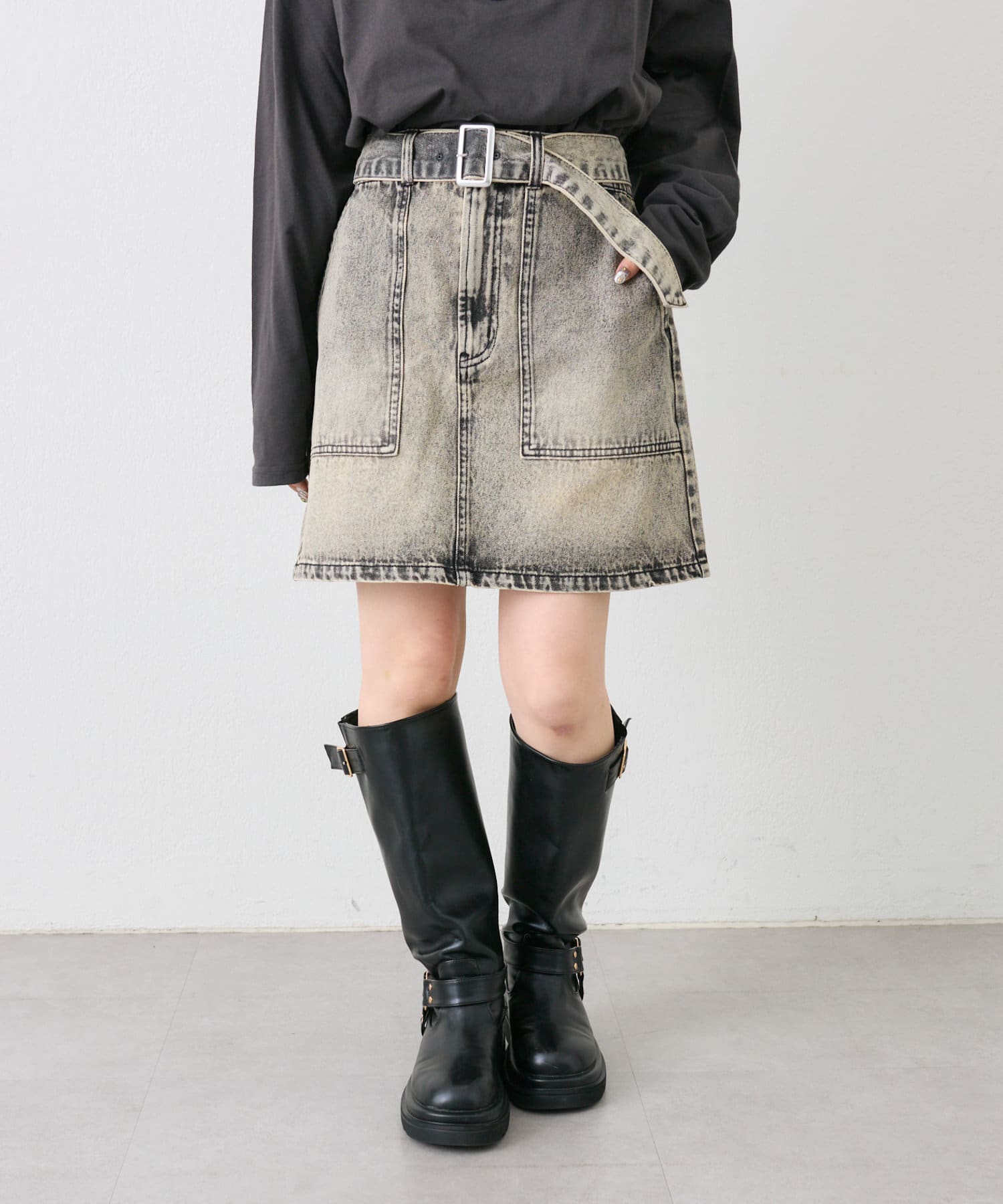 w closet】デニム台形スカート[品番：PALW0004773]｜PAL GROUP