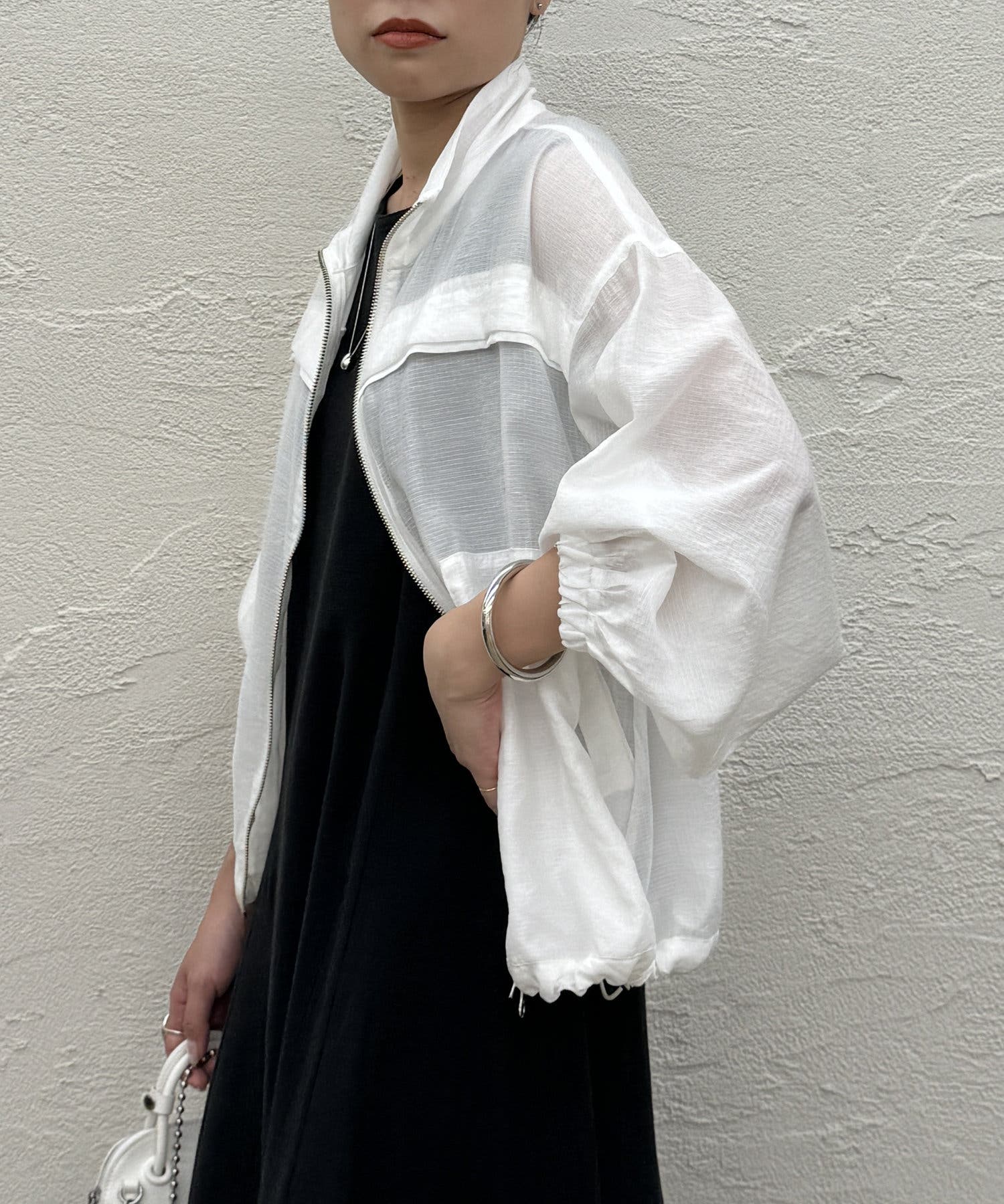 Loungedress】スタンドカラーシアーBZ[品番：PALW0004846]｜PAL