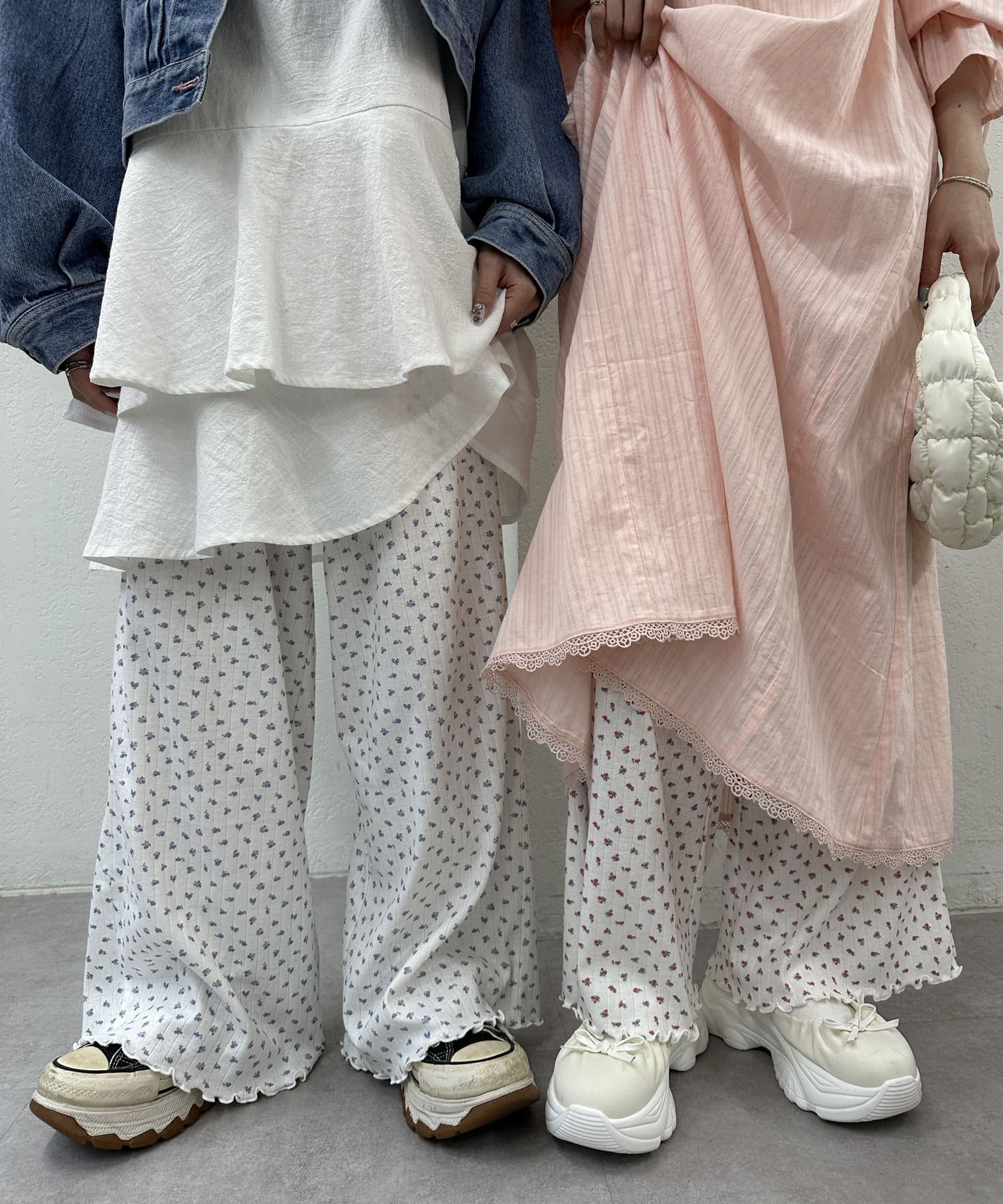 在庫処分 激安 w closet】フラワーロングパンツ[品番：PALW0005099]｜PAL GROUP トップス