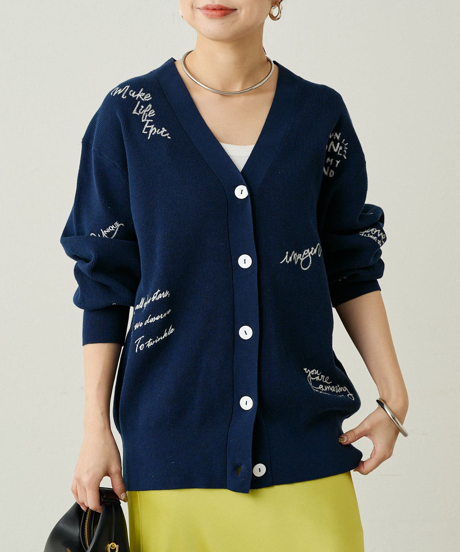 Loungedress】刺繍KNカーデ[品番：PALW0005155]｜PAL GROUP
