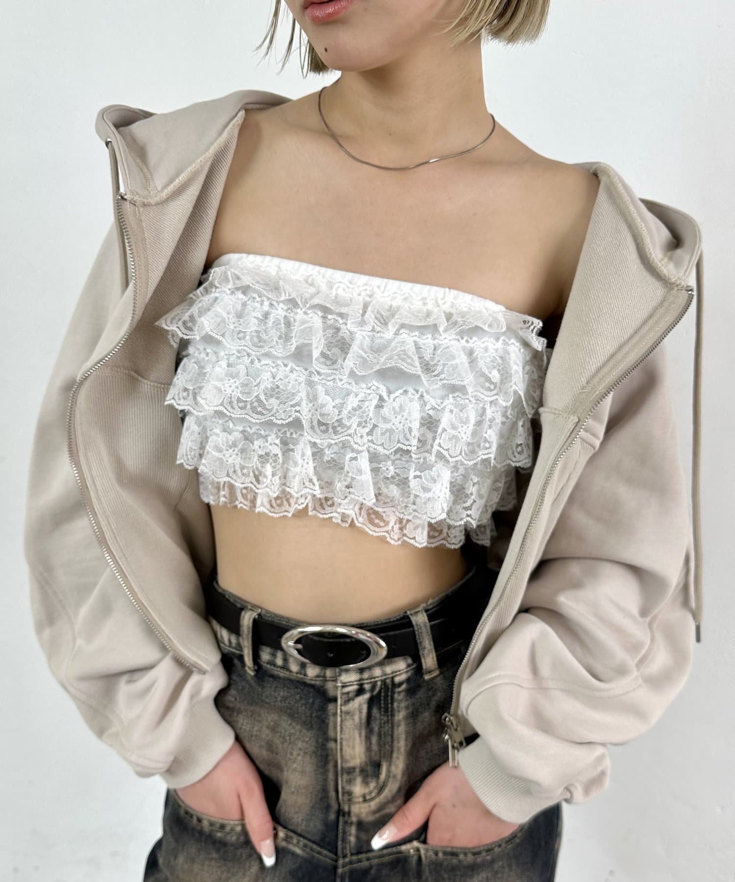 Curensology プリペラビスチェ美品 PRANK PROJECT｜コットンレースビスチェ / Cotton Lace Bustier