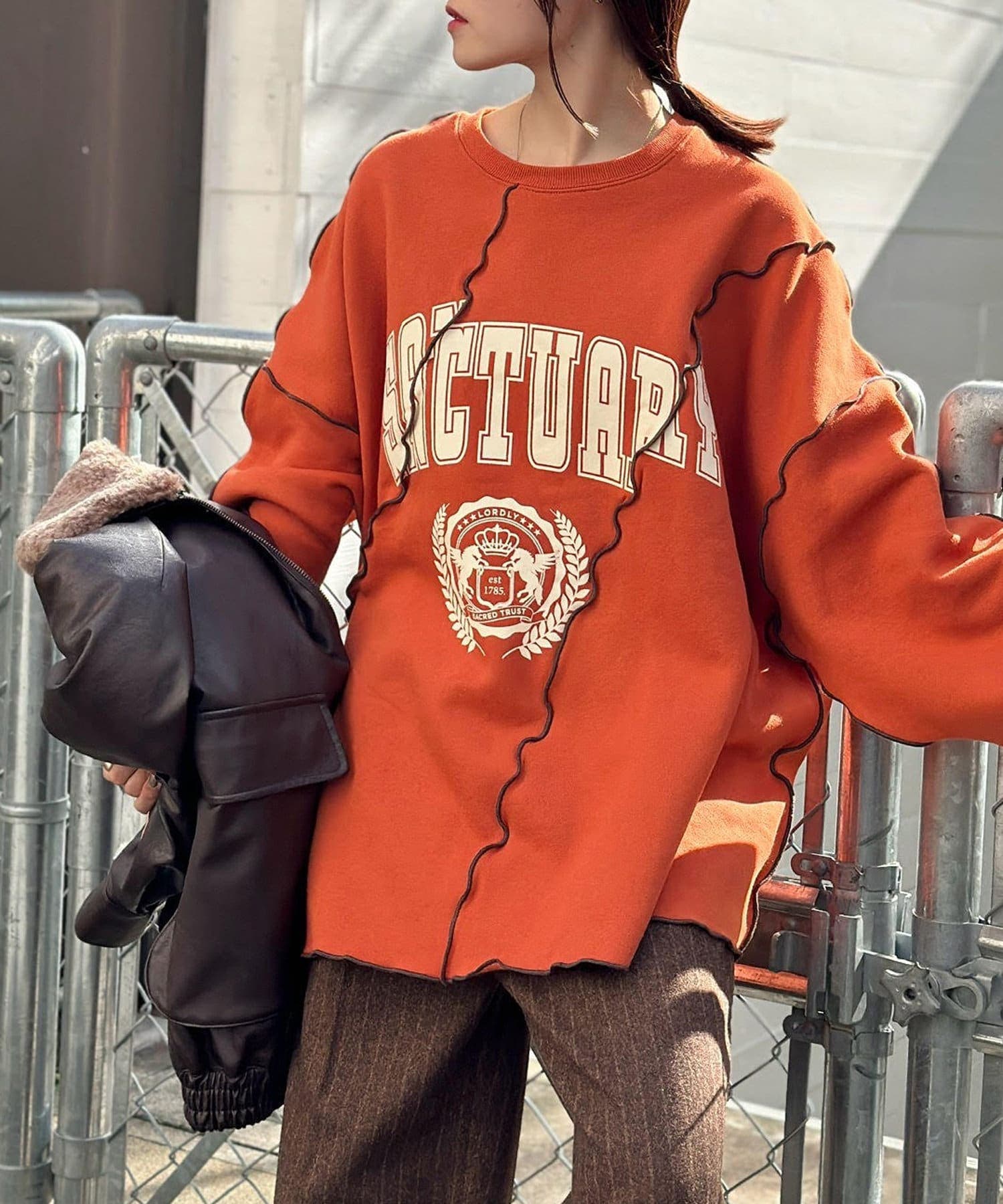 w closet】メロウ配色ロゴスウェット[品番：PALW0006074]｜PAL GROUP