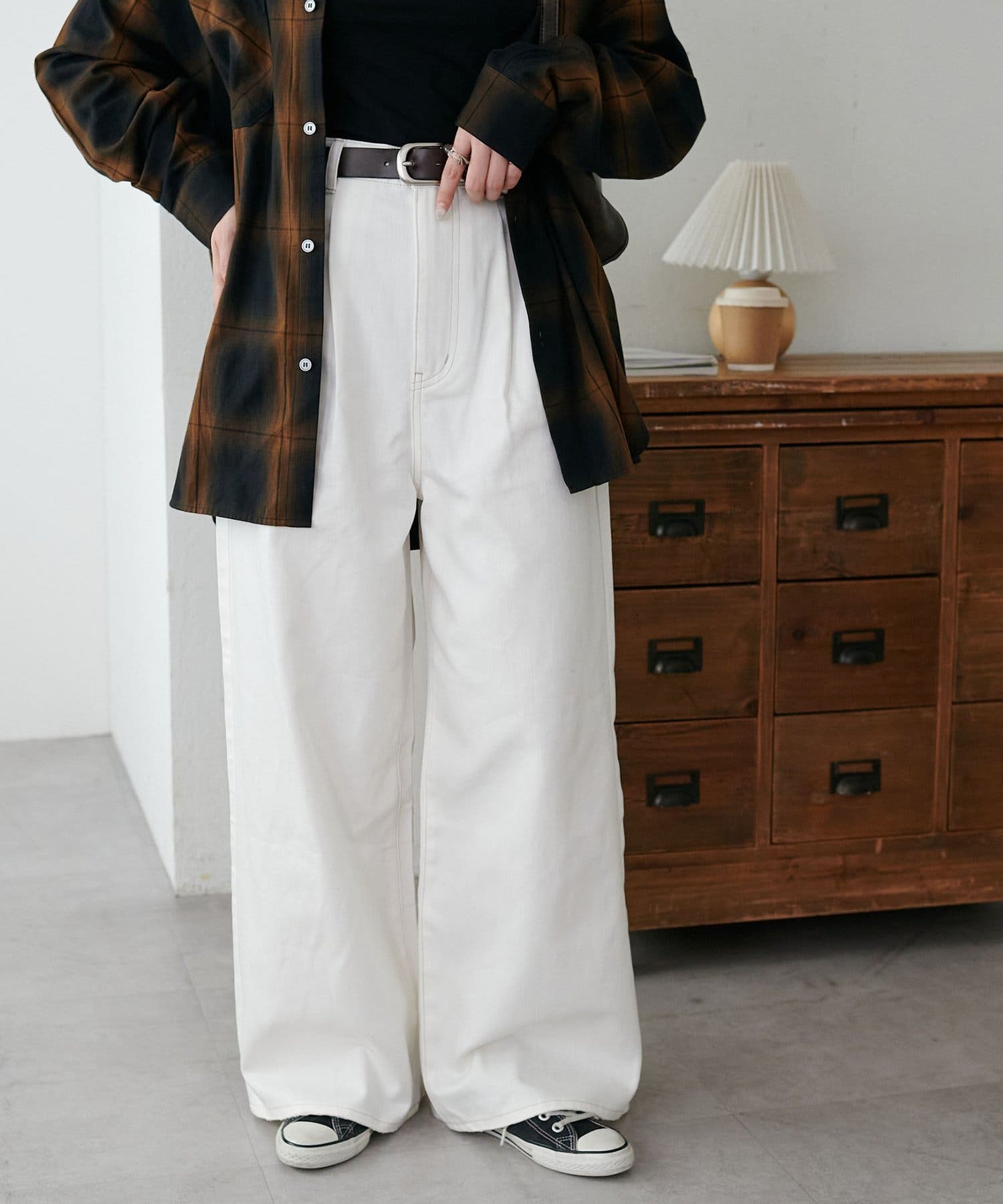 Discoat】撥水加工ホワイトデニムパンツ[品番：PALW0006961]｜PAL