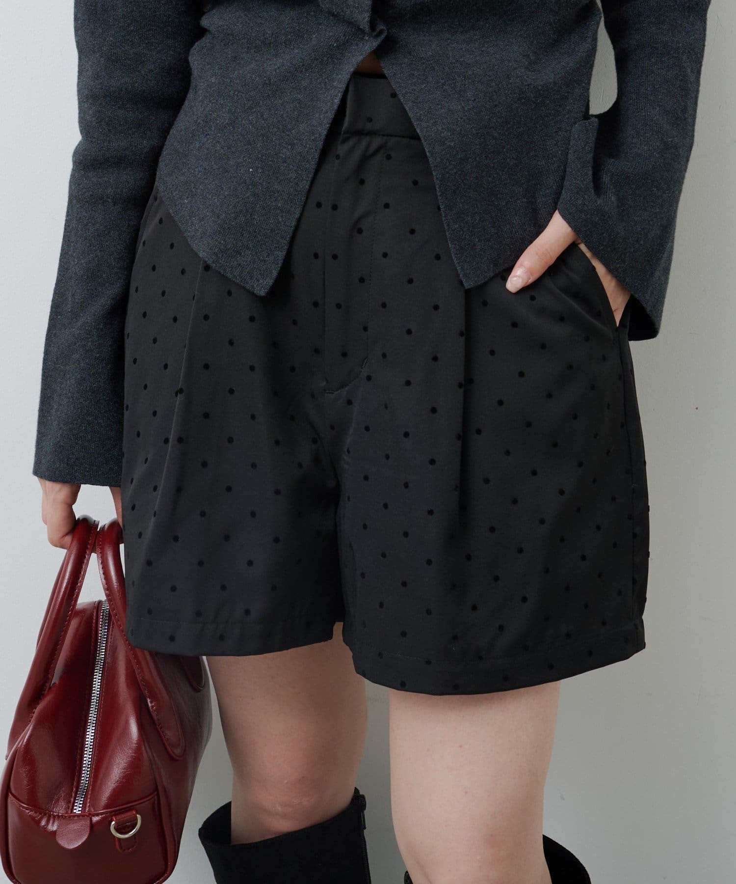サテンショートパンツ Kastane】ドットサテンショートパンツ[品番：PALW0007682]｜PAL GROUP