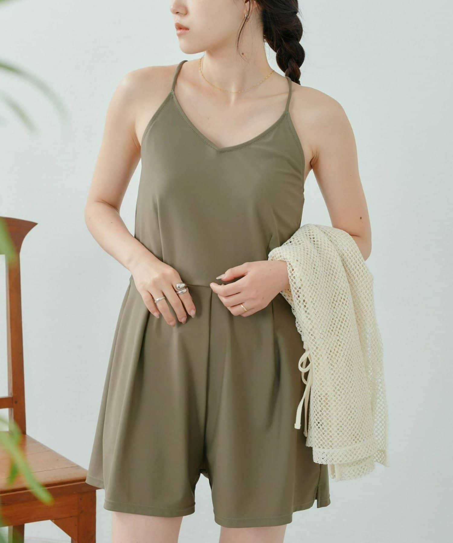 CIAOPANIC TYPY】キャミオールインワン水着2点SET[品番：PALW0007804