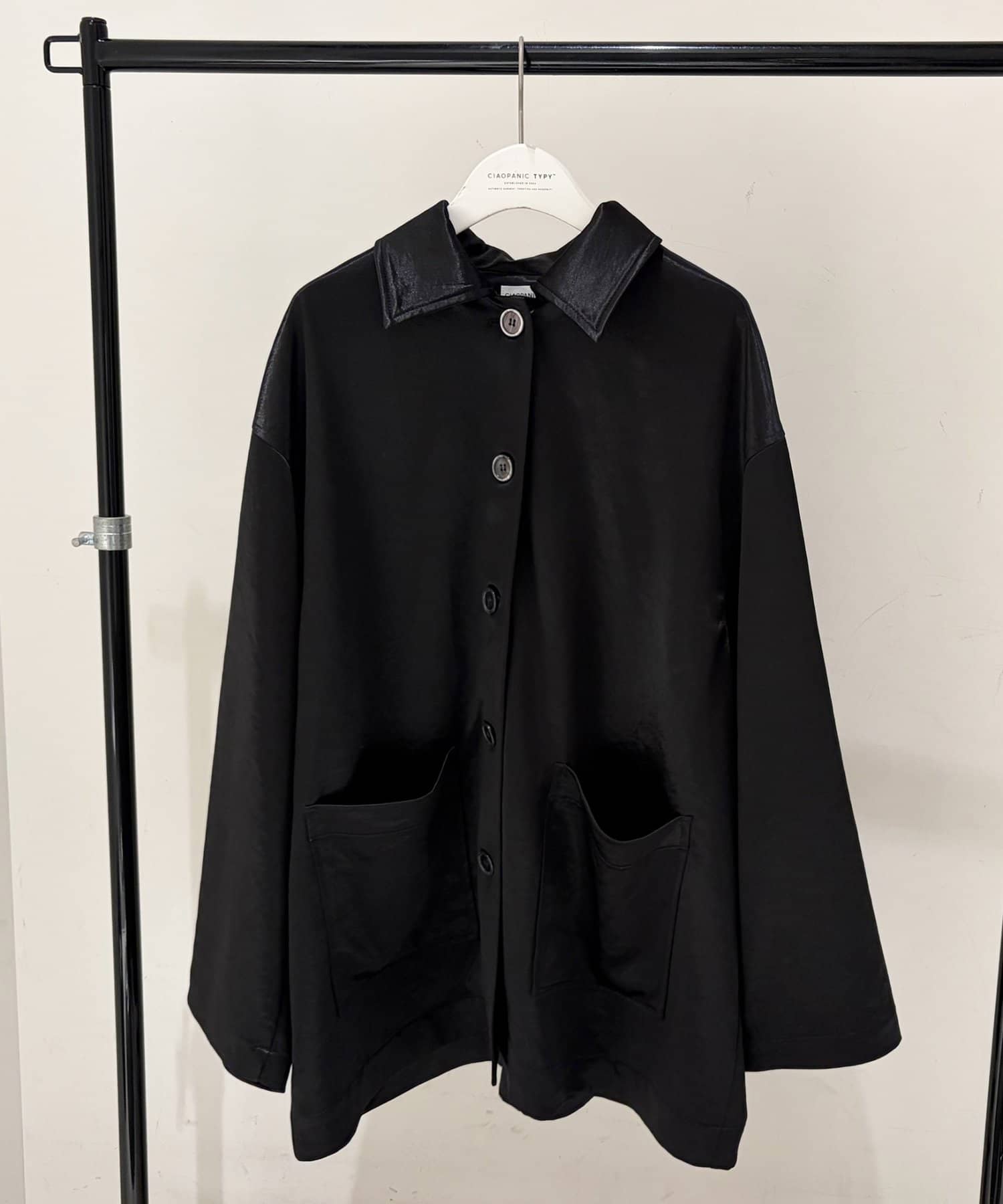 CIAOPANIC TYPY】PON企画サテンBIGシャツジャケット[品番：PALW0008687