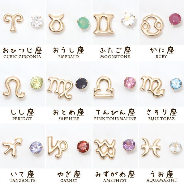 18Kイエローゴールド ピアス （片耳） エメラルド さそり すかっ