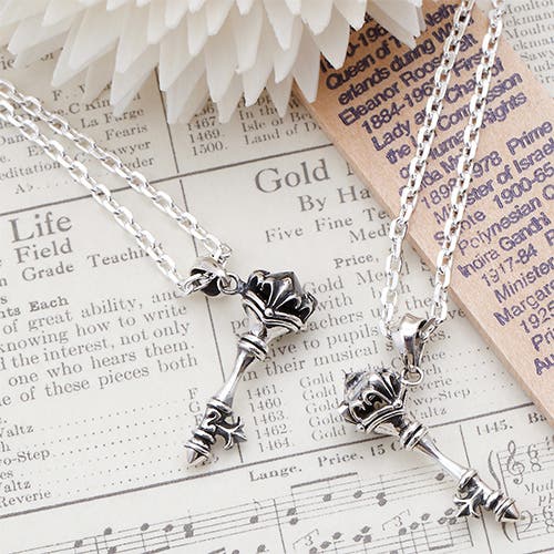 ハードウェア ロング ネックレス レディース チェーンシルバー 925