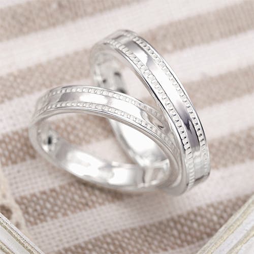 e.m. 18K シルバー925 コンビネーションリング 18kリング メンズ/10k シルバー925/メンズシルバーアクセサリー