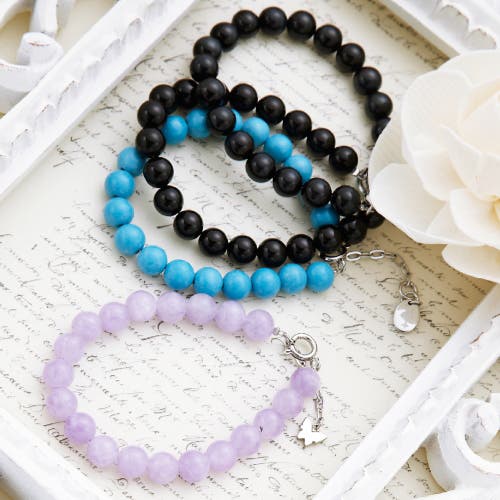 天然石の数珠ブレスレット メンズ 直径8mm パワーストーン[品番