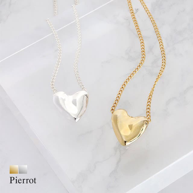 メタルハートトップネックレス ネックレス ハートモチーフ[品番
