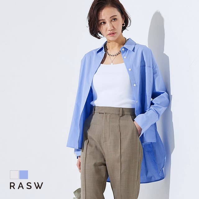 バックロングシャツ シャツ バックロング[品番：PRTW0004135