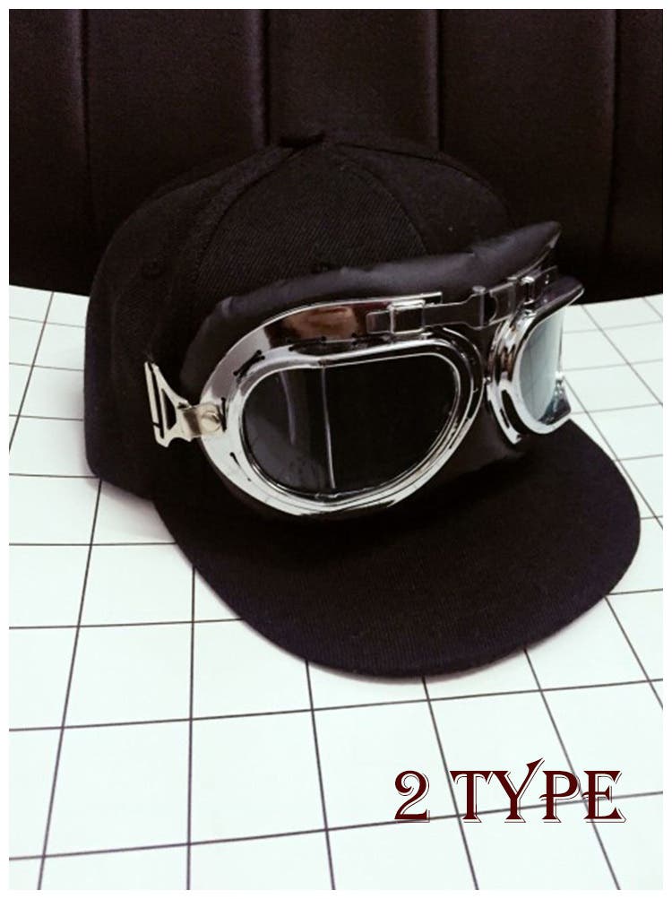 ゴーグル付きキャップ 帽子 CAP[品番：FQ000105097]｜PlusNao
