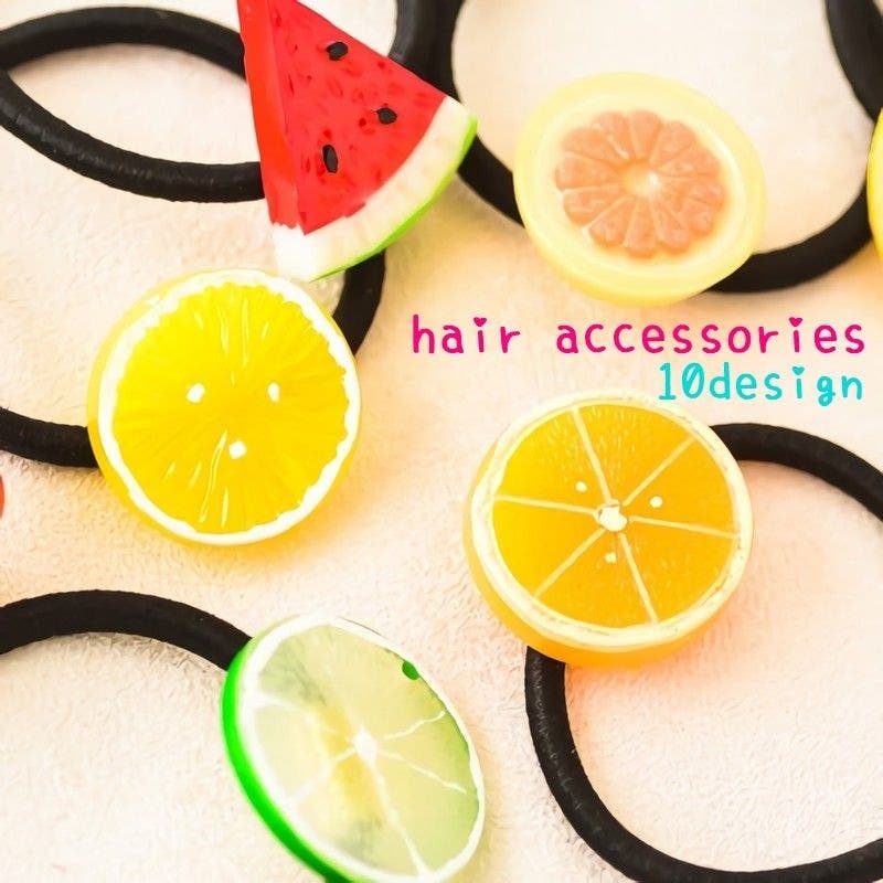 acca 花型ヘアゴム オレンジ ゴールド acca - 美品 アッカ ポニー レッド ヘアゴム リボン/24-2914の