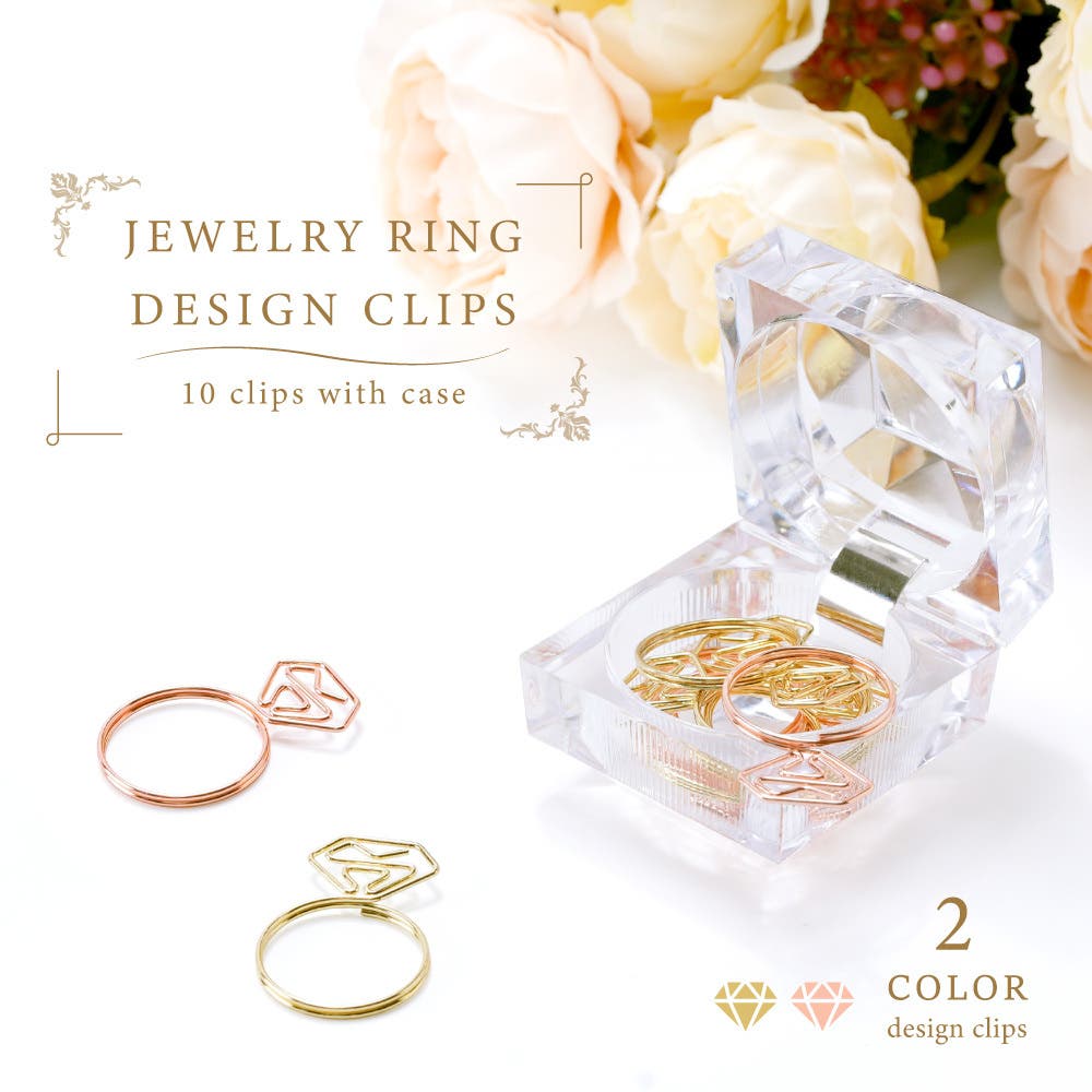 ゼムクリップ ダイヤモンド型 ダイヤモンドリングクリップ[品番