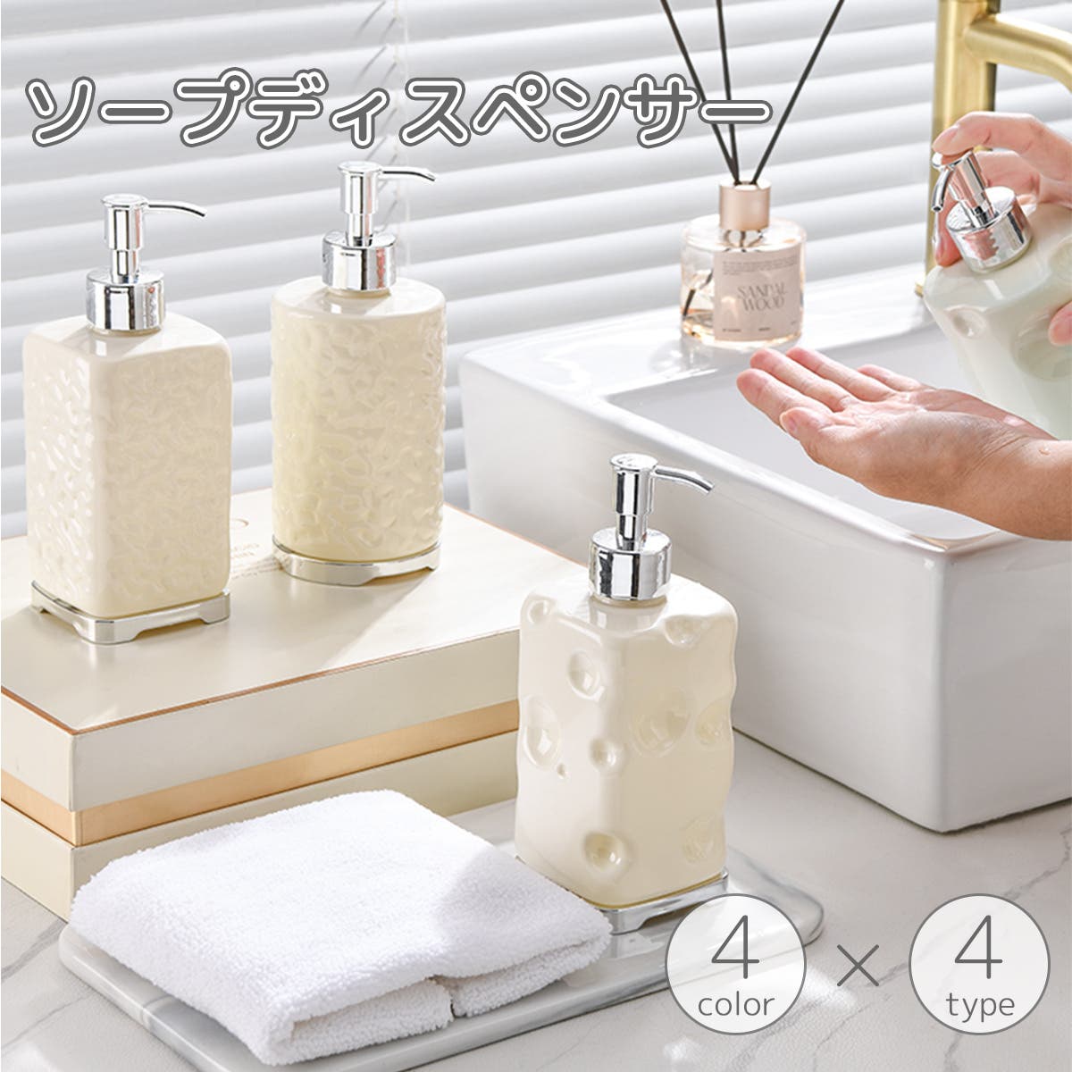 ソープディスペンサー プッシュ式 420[品番：FQ000235085]｜PlusNao